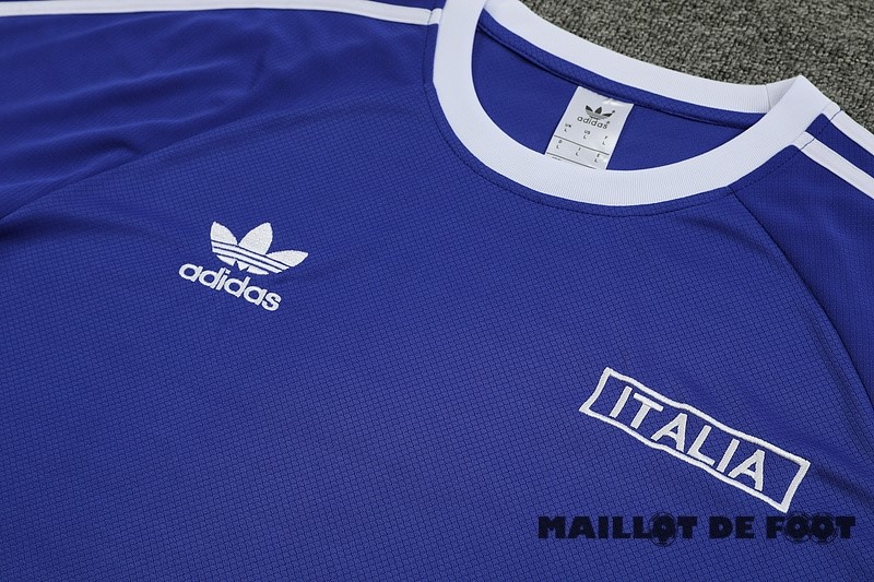 Foot Maillot Pas Cher Entrainement Ensemble Complet Italie 2024 Bleu