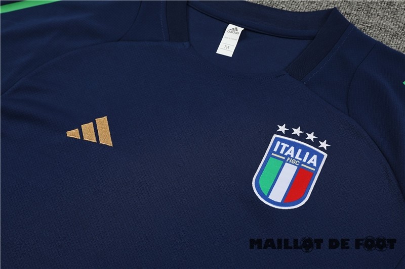 Foot Maillot Pas Cher Entrainement Ensemble Complet Italie 2024 Bleu