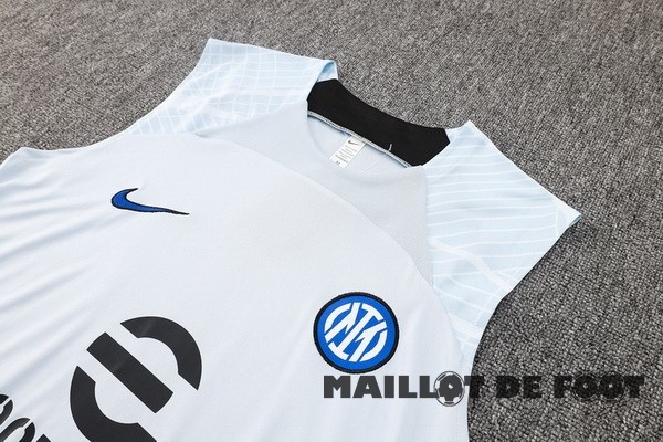 Foot Maillot Pas Cher Entrainement Sans Manches Inter Milán 2023 2024 I Bleu