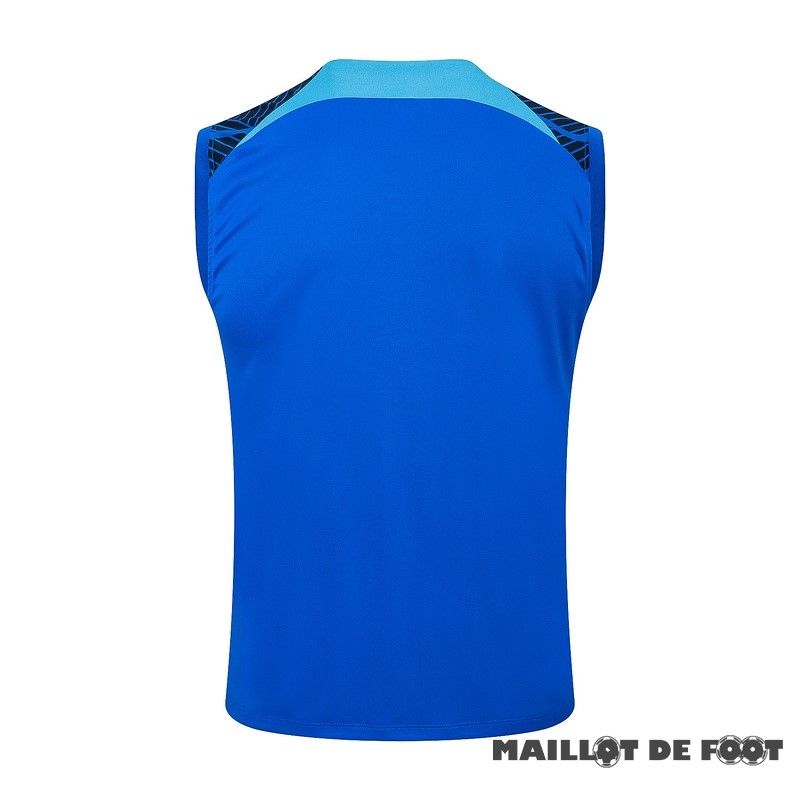 Foot Maillot Pas Cher Entrainement Sans Manches Inter Milán 2024 2025 Bleu