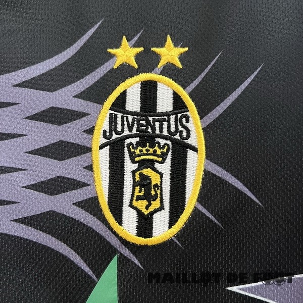 Foot Maillot Pas Cher Gardien Maillot Juventus Retro 2001 2002 Noir