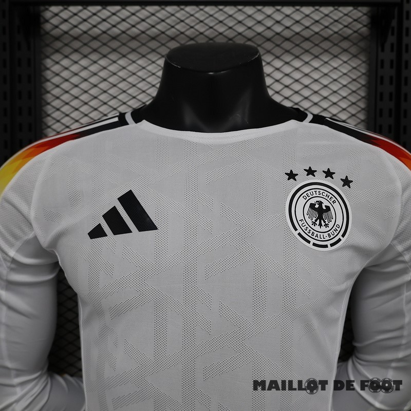 Foot Maillot Pas Cher Joueurs Domicile Manches Longues Allemagne 2024 Blanc