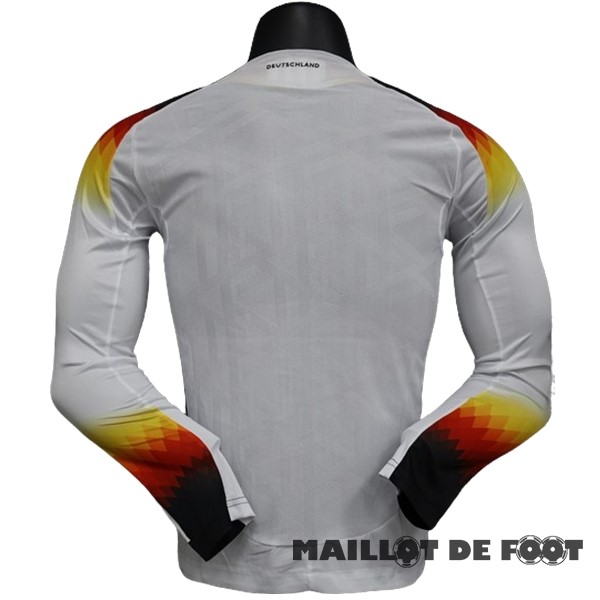 Foot Maillot Pas Cher Joueurs Domicile Manches Longues Allemagne 2024 Blanc
