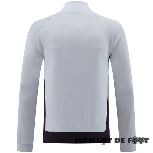 Foot Maillot Pas Cher Ropa Deportiva Con Cremallera Larga Bayern Múnich 2024 2025 Gris Purpura