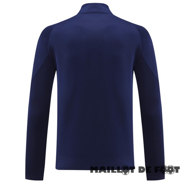 Foot Maillot Pas Cher Ropa Deportiva Con Cremallera Larga Italie 2024 Bleu Marine