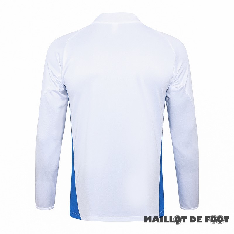 Foot Maillot Pas Cher Sudadera Entrainement Italie 2024 Blanc Bleu
