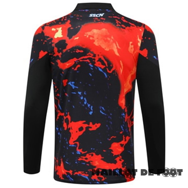 Foot Maillot Pas Cher Sudadera Entrainement Napoli 2024 2025 Orange Noir
