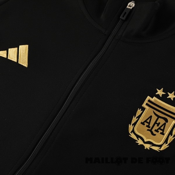 Foot Maillot Pas Cher Ensemble Complet Ropa Deportiva Con Cremallera Larga Argentine 2024 Noir Bleu