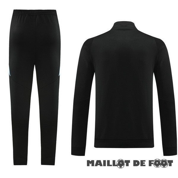Foot Maillot Pas Cher Ensemble Complet Ropa Deportiva Con Cremallera Larga Argentine 2024 Noir Bleu
