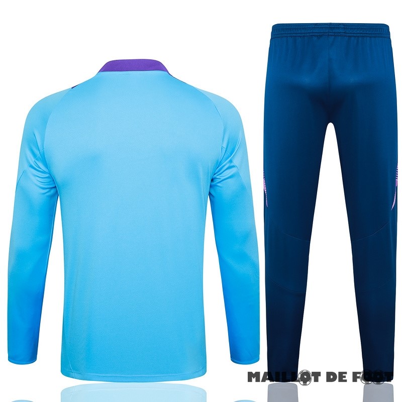 Foot Maillot Pas Cher Ensemble Complet Sudadera Entrainement Argentine 2024 Bleu Purpura