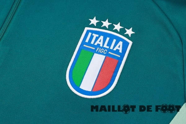 Foot Maillot Pas Cher Ensemble Complet Sudadera Entrainement Italie 2024 Vert