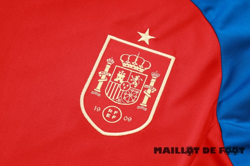 Foot Maillot Pas Cher Entrainement Ensemble Complet Espagne 2024 Bleu