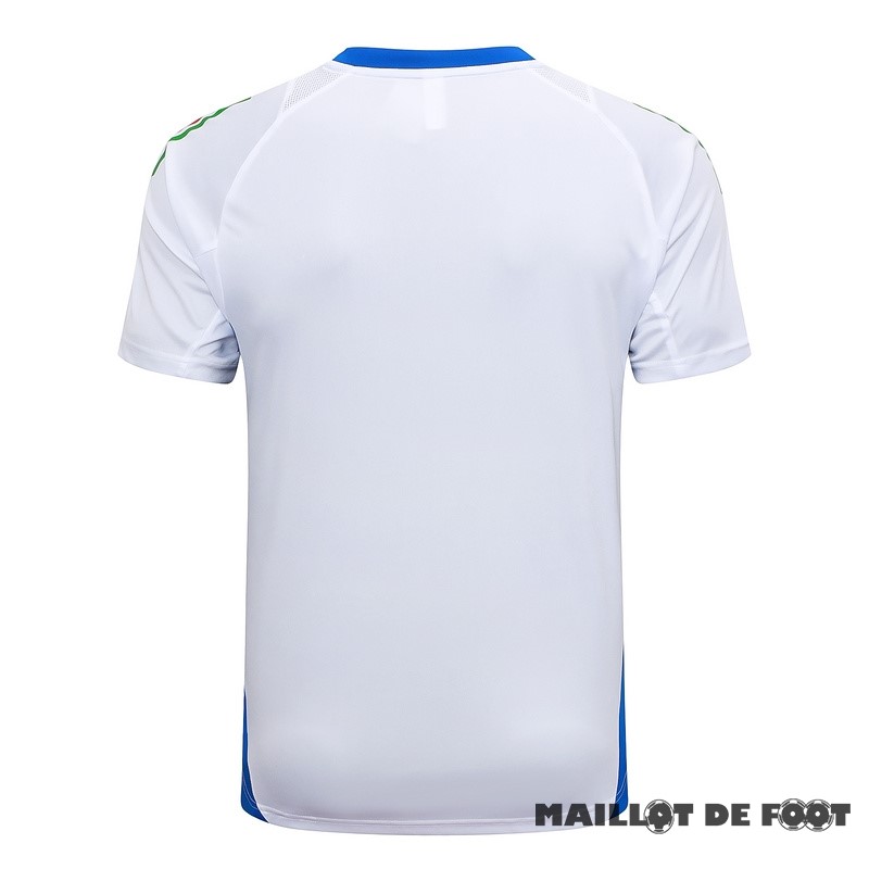 Foot Maillot Pas Cher Entrainement Italie 2024 Blanc Bleu
