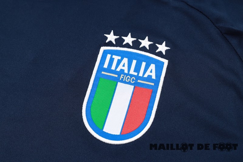 Foot Maillot Pas Cher Entrainement Italie 2024 Bleu Marine