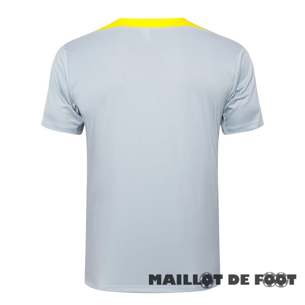 Foot Maillot Pas Cher Entrainement Liverpool 2024 2025 Gris Jaune