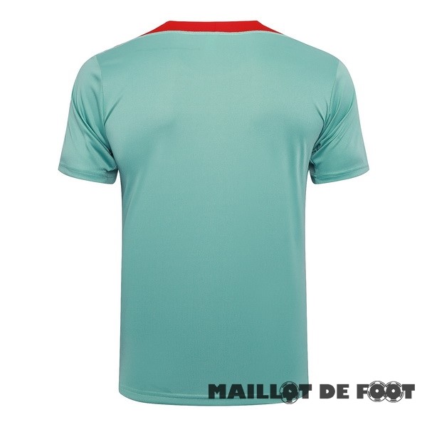 Foot Maillot Pas Cher Entrainement Liverpool 2024 2025 Vert Blanc