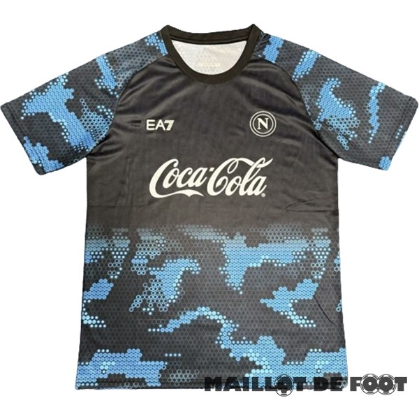 Foot Maillot Pas Cher Entrainement Napoli 2024 2025 Noir Bleu