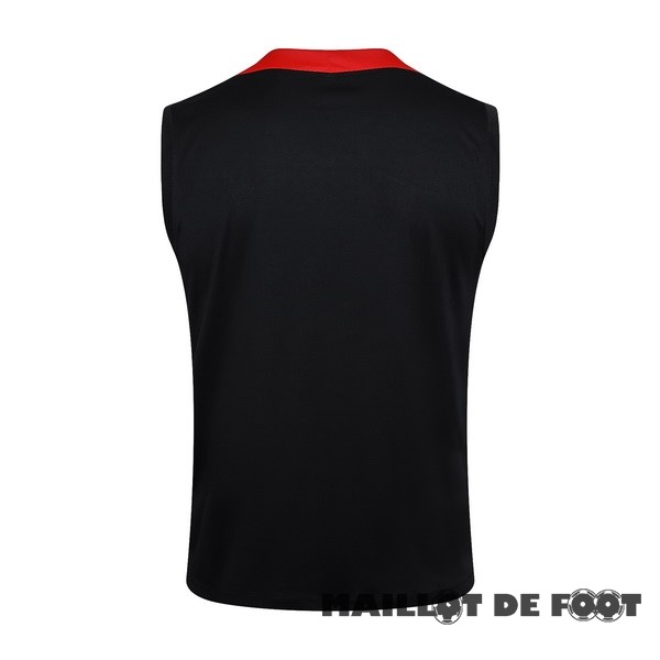 Foot Maillot Pas Cher Entrainement Sans ManchesLiverpool 2024 2025 Noir Blanc
