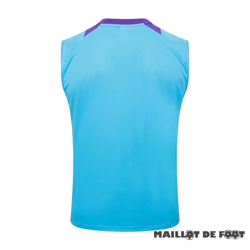 Foot Maillot Pas Cher Entrainement Sans Manches Argentine 2024 Bleu Purpura