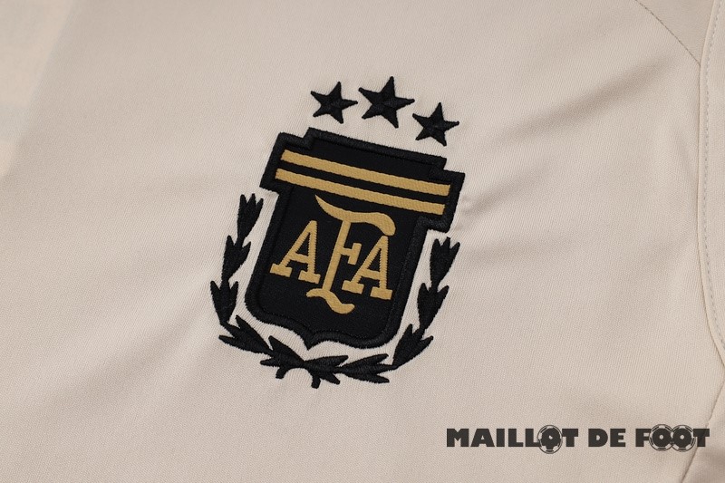 Foot Maillot Pas Cher Entrainement Sans Manches Argentine 2024 Jaune Bleu