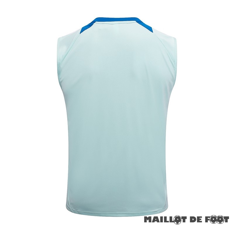 Foot Maillot Pas Cher Entrainement Sans Manches Espagne 2024 Bleu