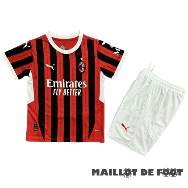 Foot Maillot Pas Cher Thailande Domicile Conjunto De Enfant AC Milan 2024 2025