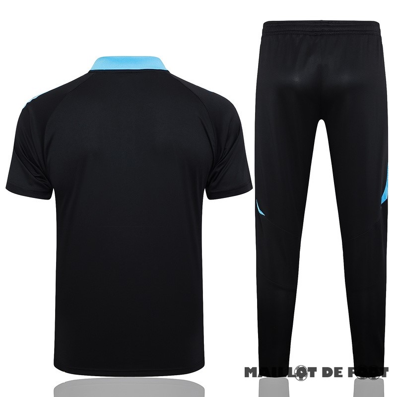 Foot Maillot Pas Cher Thailande Ensemble Complet Polo Argentine 2024 Noir Bleu