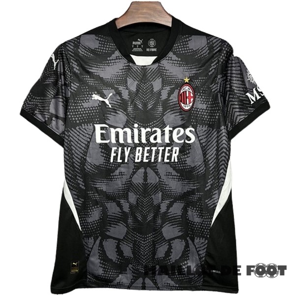 Foot Maillot Pas Cher Thailande Gardien Maillot AC Milan 2024 2025 Noir