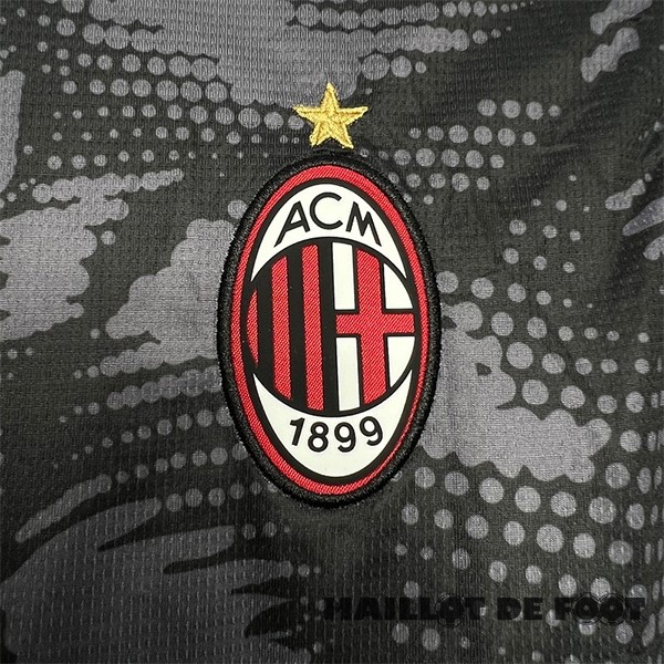 Foot Maillot Pas Cher Thailande Gardien Maillot AC Milan 2024 2025 Noir