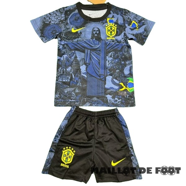 Foot Maillot Pas Cher Thailande Spécial Conjunto De Enfant Brésil 2024 Gris
