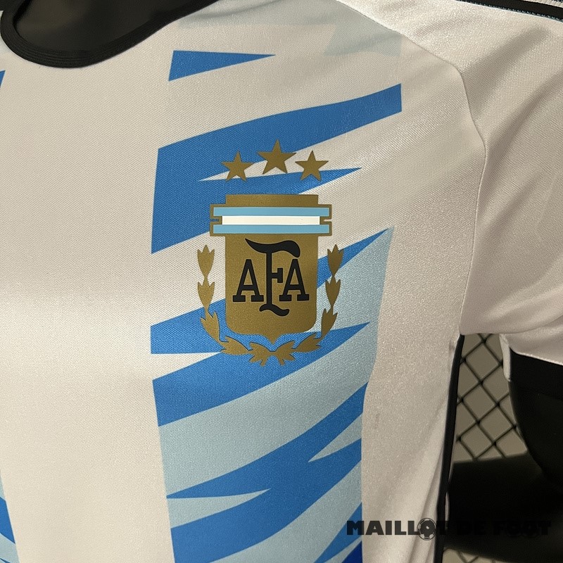 Foot Maillot Pas Cher Thailande Spécial Joueurs Maillot Argentine 2024 Blanc Bleu
