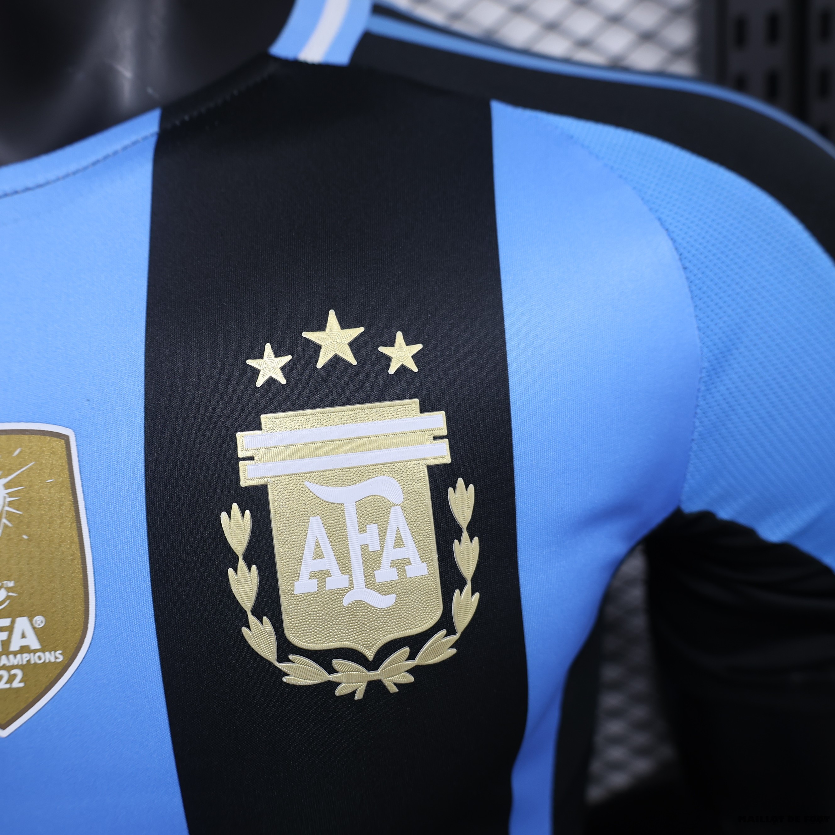 Foot Maillot Pas Cher Thailande Spécial Joueurs Maillot Argentine 2024 Bleu Noir