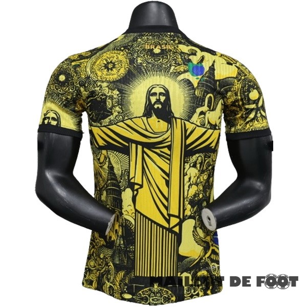 Foot Maillot Pas Cher Thailande Spécial Joueurs Maillot Brésil 2024 Jaune