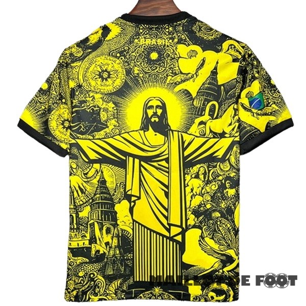 Foot Maillot Pas Cher Thailande Spécial Maillot Brésil 2024 Jaune