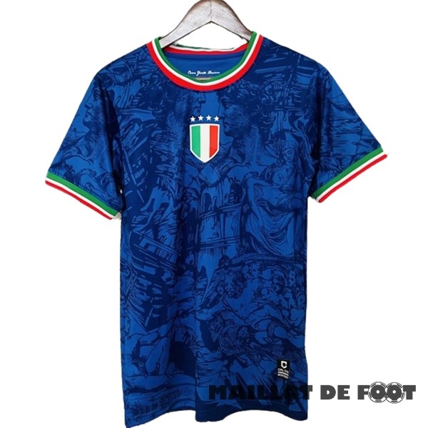 Foot Maillot Pas Cher Thailande Spécial Maillot Italie 2024 I Bleu