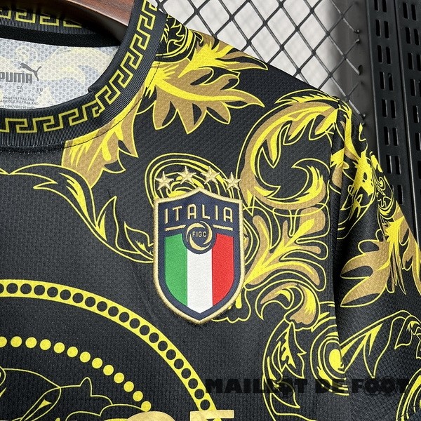 Foot Maillot Pas Cher Thailande Spécial Maillot Italie 2024 Jaune Noir